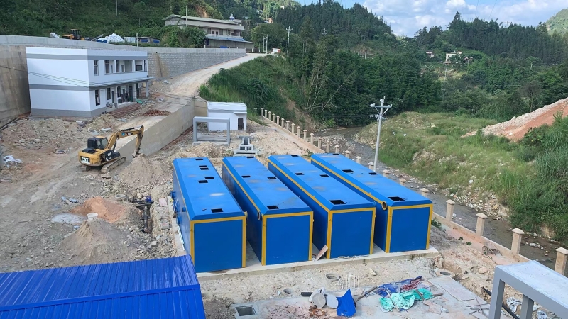 云南猛硐瑶族乡生活污水处理发布安装现场